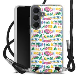 New Carry Case Transparent Stoff schwarz/silber