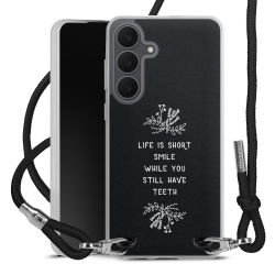 New Carry Case Transparent Stoff schwarz/silber