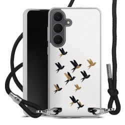 New Carry Case Transparent Stoff schwarz/silber