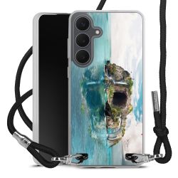 New Carry Case Transparent Stoff schwarz/silber