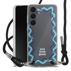 New Carry Case Transparent Stoff schwarz/silber