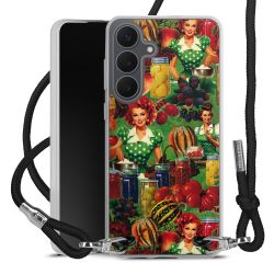 New Carry Case Transparent Stoff schwarz/silber