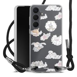 New Carry Case Transparent Stoff schwarz/silber