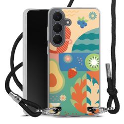 New Carry Case Transparent Stoff schwarz/silber