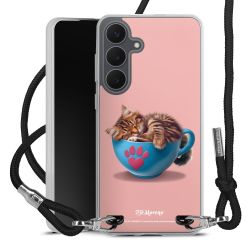 New Carry Case Transparent Stoff schwarz/silber