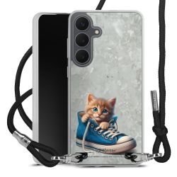 New Carry Case Transparent Stoff schwarz/silber