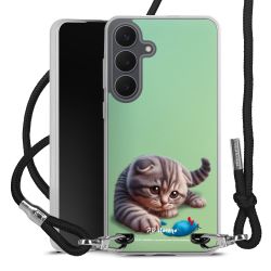 New Carry Case Transparent Stoff schwarz/silber