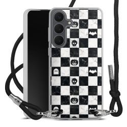 New Carry Case Transparent Stoff schwarz/silber