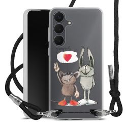 New Carry Case Transparent Stoff schwarz/silber