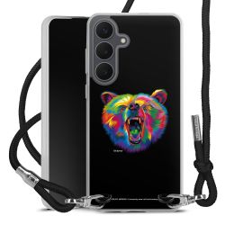 New Carry Case Transparent Stoff schwarz/silber