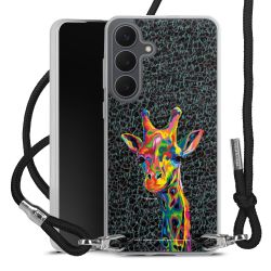 New Carry Case Transparent Stoff schwarz/silber