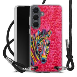 New Carry Case Transparent Stoff schwarz/silber