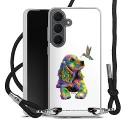 New Carry Case Transparent Stoff schwarz/silber