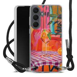 New Carry Case Transparent Stoff schwarz/silber