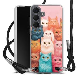 New Carry Case Transparent Stoff schwarz/silber