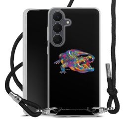 New Carry Case Transparent Stoff schwarz/silber