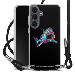 New Carry Case Transparent Stoff schwarz/silber