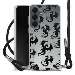 New Carry Case Transparent Stoff schwarz/silber