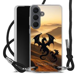 New Carry Case Transparent Stoff schwarz/silber