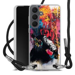 New Carry Case Transparent Stoff schwarz/silber