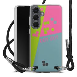 New Carry Case Transparent Stoff schwarz/silber