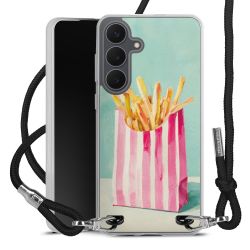 New Carry Case Transparent Stoff schwarz/silber