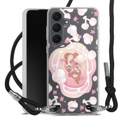 New Carry Case Transparent Stoff schwarz/silber