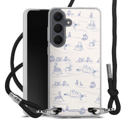 New Carry Case Transparent Stoff schwarz/silber