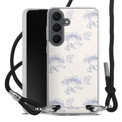 New Carry Case Transparent Stoff schwarz/silber