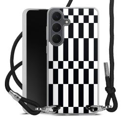 New Carry Case Transparent Stoff schwarz/silber