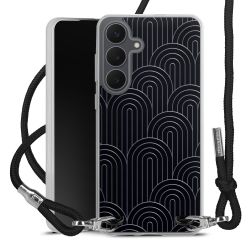 New Carry Case Transparent Stoff schwarz/silber