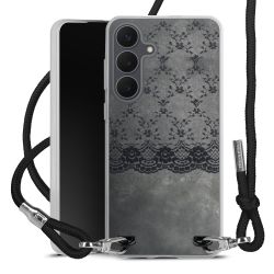 New Carry Case Transparent Stoff schwarz/silber