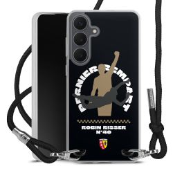 New Carry Case Transparent Stoff schwarz/silber