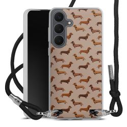 New Carry Case Transparent Stoff schwarz/silber