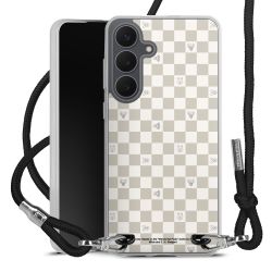 New Carry Case Transparent Stoff schwarz/silber