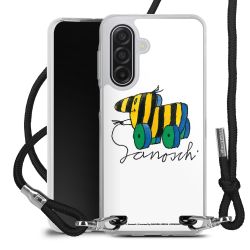 New Carry Case Transparent Stoff schwarz/silber