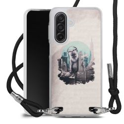 New Carry Case Transparent Stoff schwarz/silber