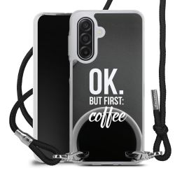 New Carry Case Transparent Stoff schwarz/silber