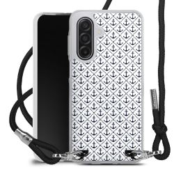 New Carry Case Transparent Stoff schwarz/silber