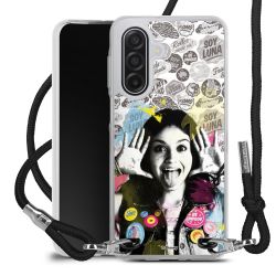 New Carry Case Transparent Stoff schwarz/silber