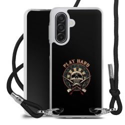 New Carry Case Transparent Stoff schwarz/silber