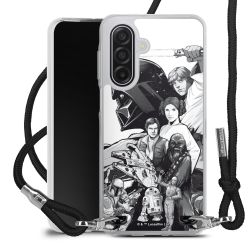 New Carry Case Transparent Stoff schwarz/silber