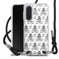 New Carry Case Transparent Stoff schwarz/silber