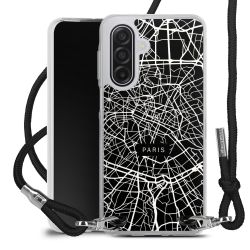 New Carry Case Transparent Stoff schwarz/silber