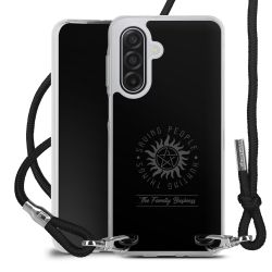 New Carry Case Transparent Stoff schwarz/silber