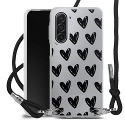 New Carry Case Transparent Stoff schwarz/silber