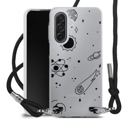 New Carry Case Transparent Stoff schwarz/silber