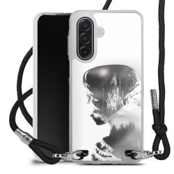 New Carry Case Transparent Stoff schwarz/silber