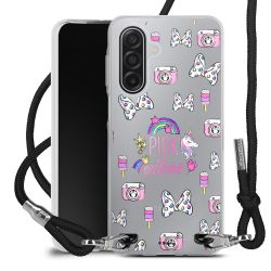 New Carry Case Transparent Stoff schwarz/silber