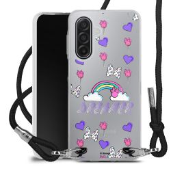 New Carry Case Transparent Stoff schwarz/silber